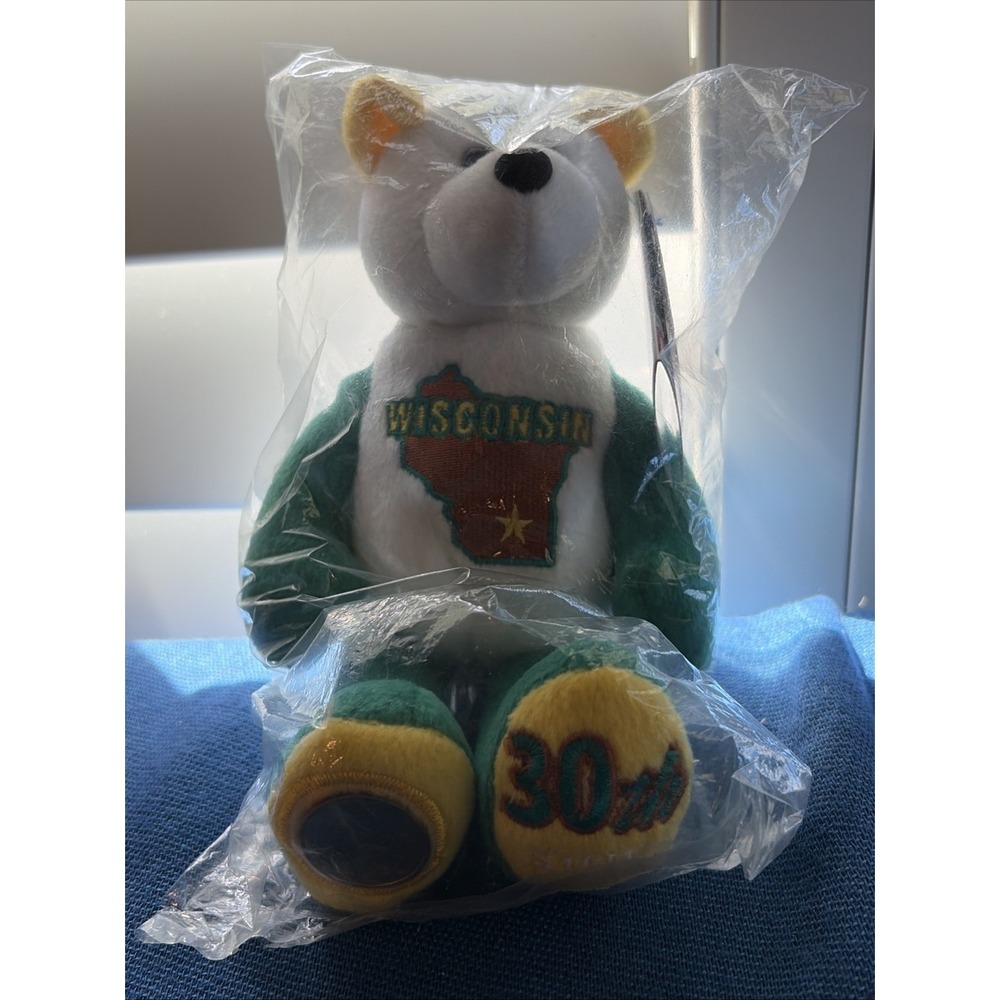 Wisconsin #30 Limited Treasures Coin Bear 50 States of America Bears NWT